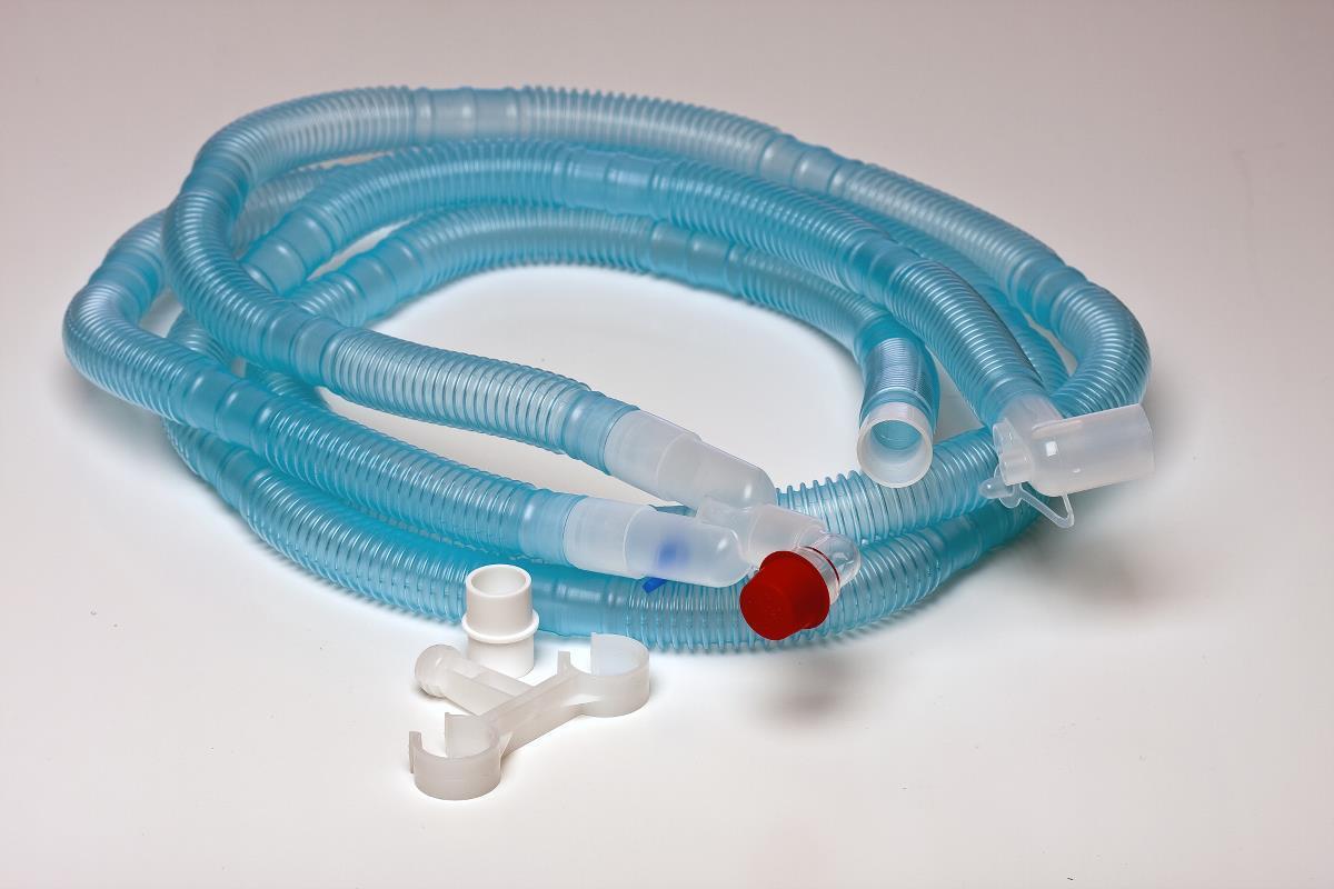 Volume Ventilator Circuit, Adult, 72in, 22mm Blue