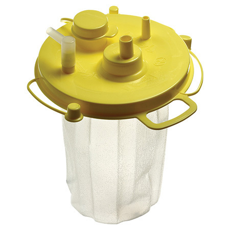 Suction Canister Liner, Quick-Fit, Attached Lid, 1500 cc