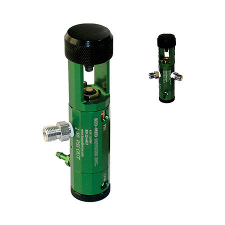 Oxygen Regulator, Deluxe, MRI Compatible, E-Cylinder