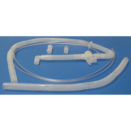 Breathing Circuit, Adult, Holding Arm, Temperature Tee, Extra Hose, Adapters, 15 mm x 4 ft