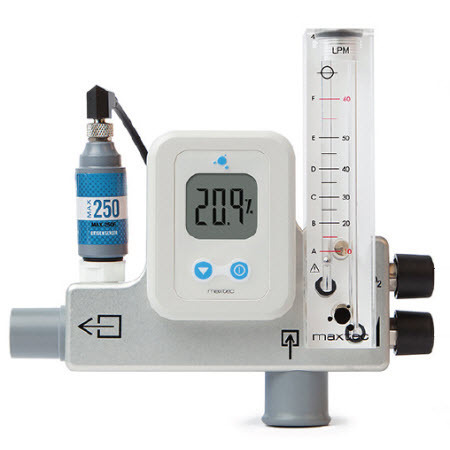 Mixer, Air/Oxygen, MaxVenturi, High Flow, DISS Fittings, Pole Mount