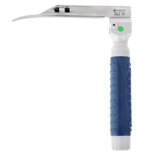 Curaplex® CuraView® Fiber Optic Laryngoscope Blade & Mini Handle Combo Set, Miller