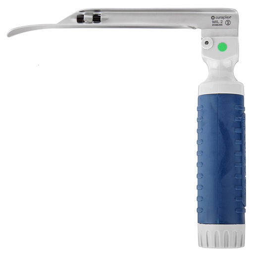 Curaplex® CuraView® Fiber Optic Laryngoscope Blade & Standard Handle Combo Set, Miller