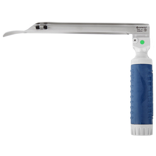 Curaplex® CuraView® Fiber Optic Laryngoscope Blade & Standard Handle Combo Set, Miller