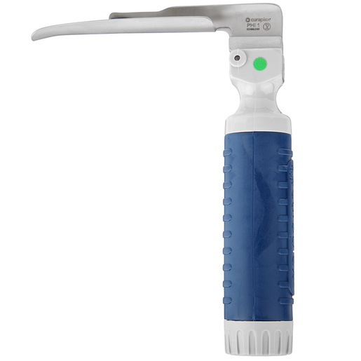Curaplex® CuraView® Fiber Optic Laryngoscope Blade & Handle Combo Set, Phillips