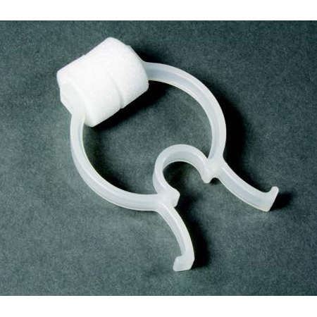 Noseclip, Reusable, Styrenic Thermoplastic Elastomer, Neoprene Foam, Stainless Steel
