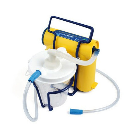 Suction Unit, Compact, Laerdal, Complete, w/Canister, Filter, Regulator, Battery, Cord, Charger, Case