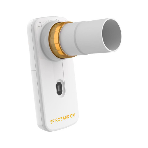 Spirobank™ OXI Spirometer and Oximeter with Orange Turbine and Mouthpiece