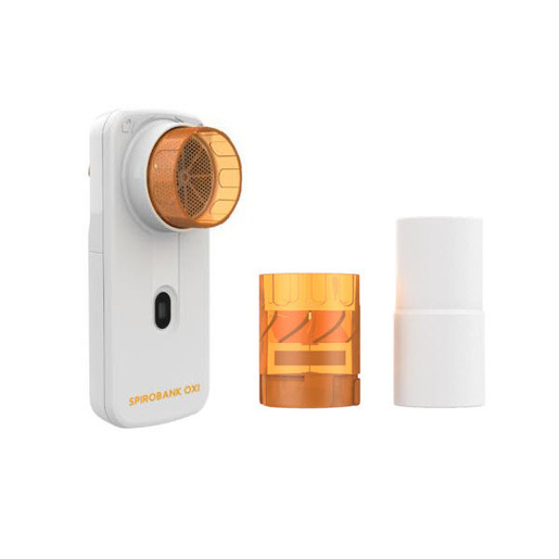 Spirobank™ OXI Spirometer and Oximeter with Orange Turbine and Mouthpiece