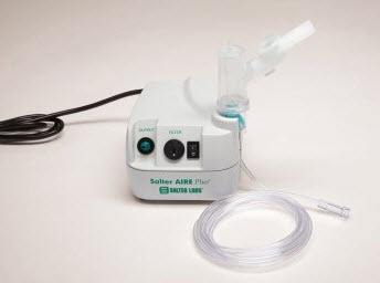 Salter Elite Compressor with NebuTech Nebulizer, Mouthpiece, 7ft Supply Tubing