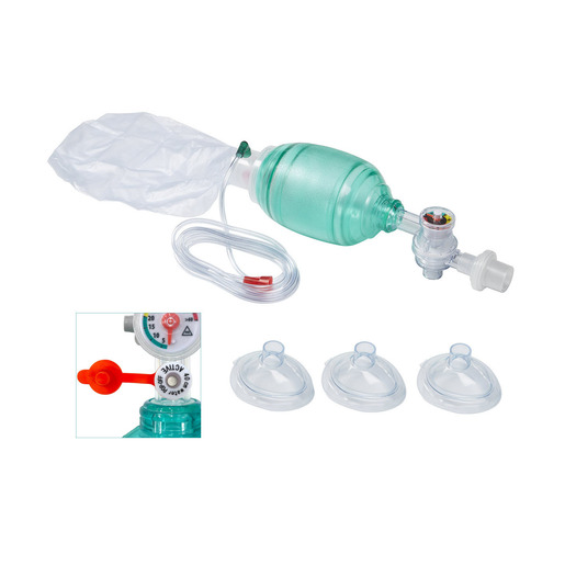 AirFlow™ Manual Resuscitator BVMs with Integrated Pressure Manometer, Pediatric