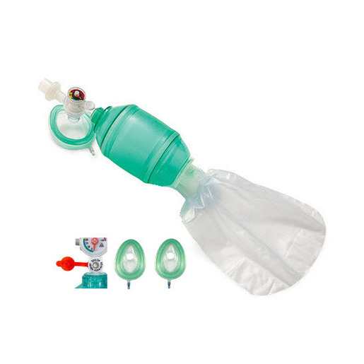 AirFlow™ Manual Resuscitator BVMs with Integrated Pressure Manometer, Adult