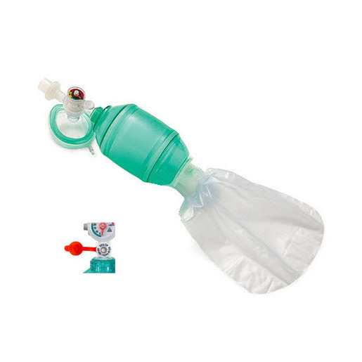 AirFlow™ Manual Resuscitator BVMs with Integrated Pressure Manometer, Adult