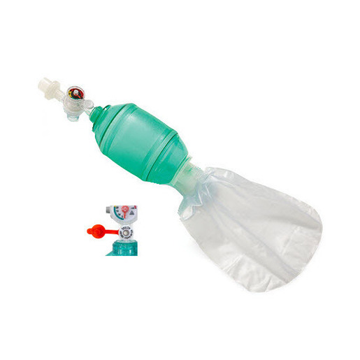 AirFlow™ Manual Resuscitator BVMs with Integrated Pressure Manometer, Adult