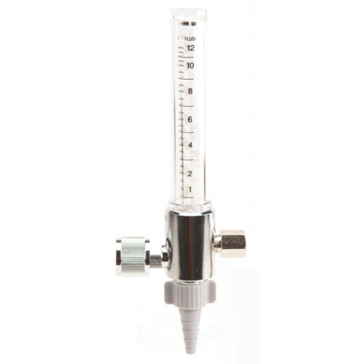 CO2 Flowmeter, 0-1.1 LPM, CO2 DISS Hexnut Inlet x 1/4in Hosebarb Outlet