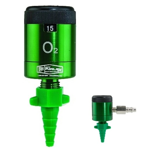 Oxygen Flowmeter, Click Style VersaFlow, 0-4 LPM, Puritan Bennett Back Port Inlet