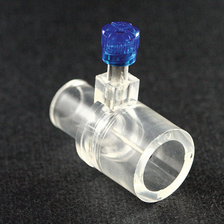 Infant CO2 Sampling Adapter w/ 90 Degree Tip, 15F/22M - 15M ISO Connections