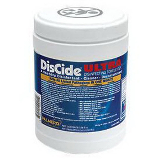 DisCide® Ultra Disinfectant Towelettes, 10-1/2in x 10in