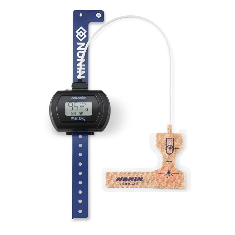 WristOx2™ 3150 Single-Use Accessories with Wristband and Cloth Wrap Sensor,  Adult