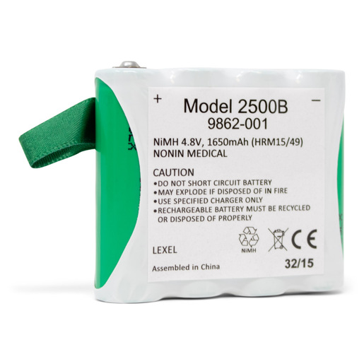 Battery Pack, Rechargeable, NiMH, for PalmSAT 2500 Pulse Oximeter