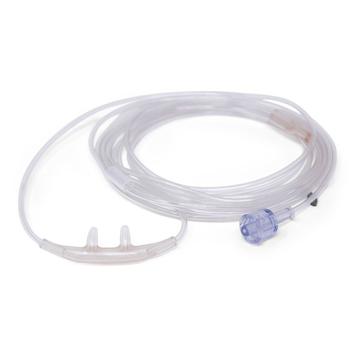 Nasal Sampling Cannula, Sal, CO2, Pediatric, 7-ft Line, Male Luer Lock, Single Use, Disposable