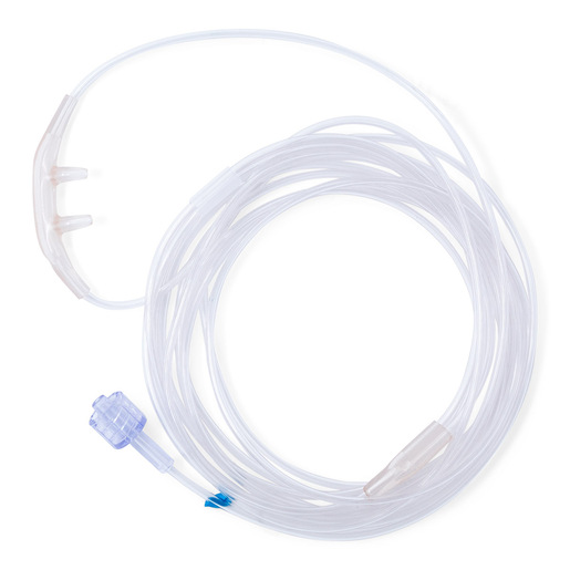 Nasal Sampling Cannula, Sal, CO2, Pediatric, 7ft Line, Male Luer Lock, Single Use, Disposable