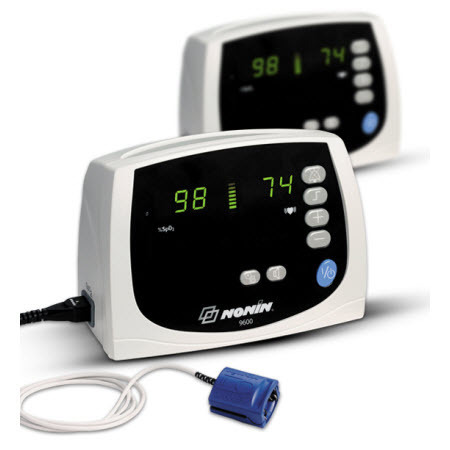 Pulse Oximeter, Avant 9600, Digital, Tabletop/Portable, 3 Meter Medium Silicone Soft Sensor