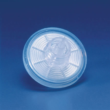 Hydrophobic Disc Filter, 0.5µ, Clear, Luer Locks