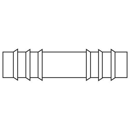 Pneupac™ Straight Connector, 4.5mm ID x 6.0mm OD