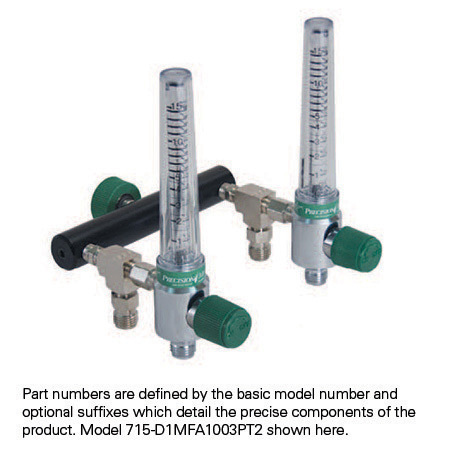 Oxygen Flowmeters, Tee Branch