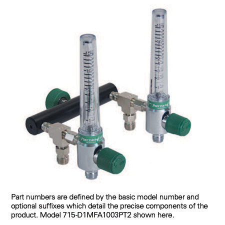 Oxygen Flowmeters, Tee Branch