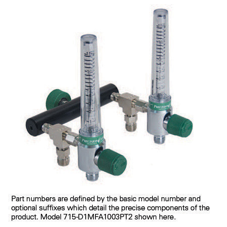 Oxygen Flowmeters, Tee Branch