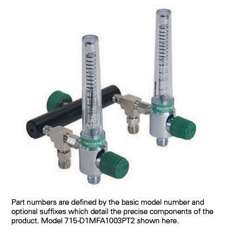 Oxygen Flowmeters, Tee Branch
