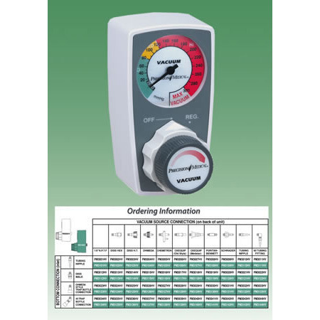 Suction Regulator, Vacuum, Continuous, Tubing Nipple