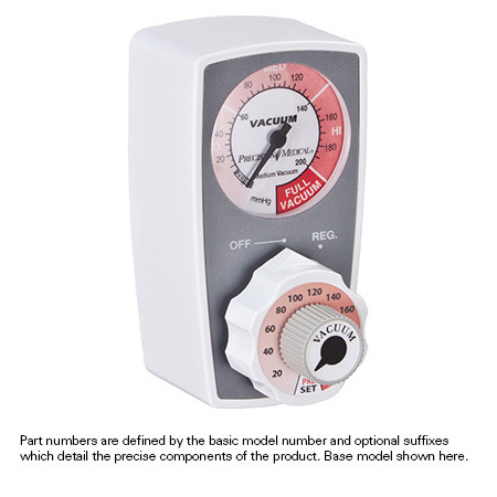 Continuous Vacuum Preset Suction Reg, No Bottom Connectors