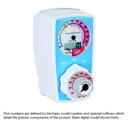 Cont/Int Vacuum Preset Suction Reg, No Bottom Connector