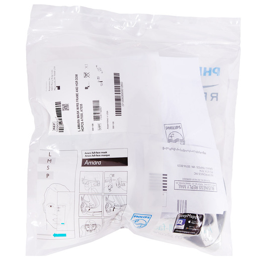 Amara Mask, Silicone, with RS frame and RS Headgear, Large