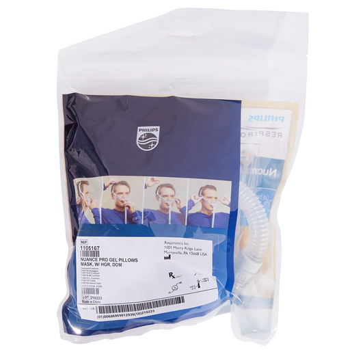 Nuance Pro Mask, Gel Pillow, w/Headgear