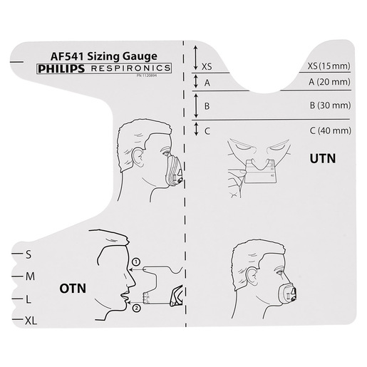 Philips AF541 NIV Face Mask Sizing Gauge