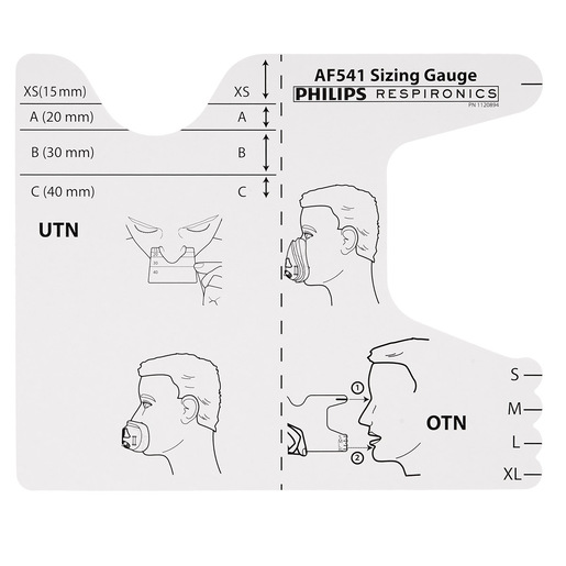 Philips AF541 NIV Face Mask Sizing Gauge