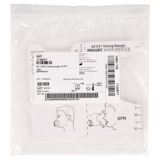 Philips AF541 NIV Face Mask Sizing Gauge