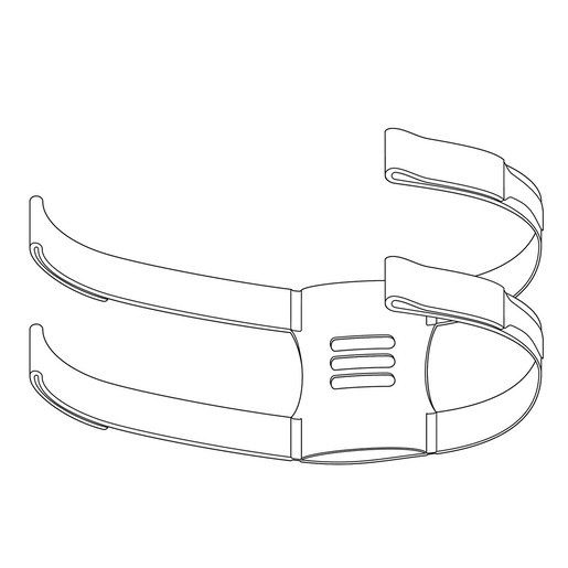 Head Strap, for BiPAP or CPAP Mask, 4-Point, Replacement, Disposable