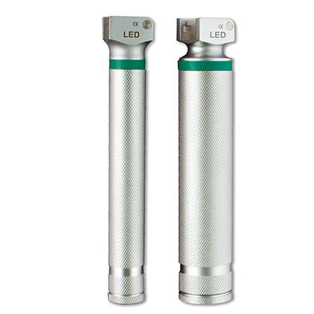 GreenLine Satin Finish Fiber Optic LED Laryngoscope Handles