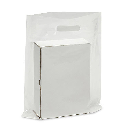 Clear pvc discount bag with handle