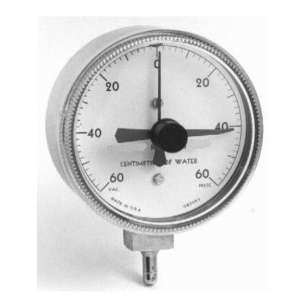 Positive negative shop pressure gauge