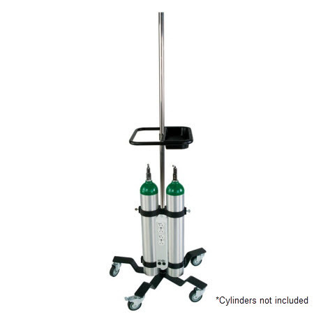 Equipment Poles, Heavyweight Base, Stainless Steel