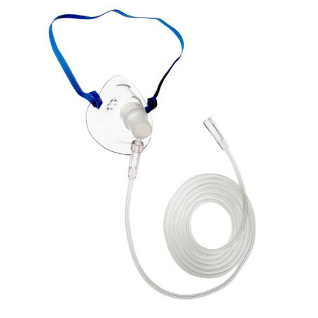 ぐちお　N-breath Oxygen Mask, Non Rebreathing, Pediatric, Safety Vent, 7ft