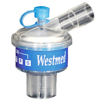 Heat Moisture Exchanger Filter, HMEF, Angled Inlet, CO2 Port, 150-1000ml Vt Range