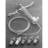 Venturi Style Tracheostomy Mask with 6 Color-coded Jets, Flextube, O2 Tubing, Universal Connector, Adult