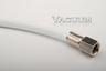 Vacuum Hose, 35 Feet, Chemetron Male QC X DISS Female Handtight, White